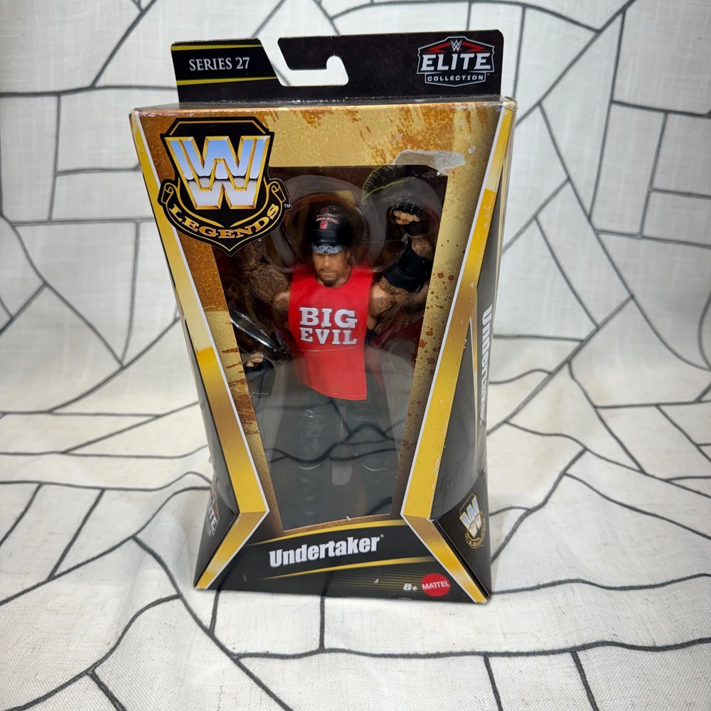 Mattel WWE Legends Series 27 Undertaker Action Figure 6" Red Big Evil Elite